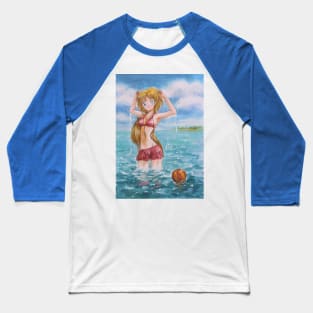 Minako on Summer Vacation Baseball T-Shirt